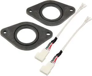 RED WOLF Center Dashboard Tweeter Speaker Adapter 1.5" Cutout Spacer Rings W/Speaker Wire Harness Replacement for Toyota 2002-2020, Subaru, Lexus 2010-2019