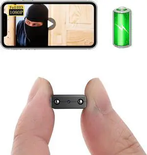Battery Smallest Wireless WiFi Camera,HD1080P Spy Cameras for Home Security,Smart Baby Monitor Camera for Home Security with Night Vision,Motion Detection,Cloud Storage for Security with iOS Android