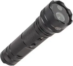 LED Flashlight Recorder, Flashlight Helmet Camera with Handle Brackect, 1080P FHD Tactical Torch, 5 Lighting Modes, 120deg Wide Angle, 2200mAh Rechargeable Battery for Cycling,