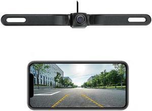 WiFi Backup Camera Wireless Back up Camera for Car Reverse Backup Camera System for Truck Vehicle License Plate Camera, Waterproof Front Rear View with Phone App 5G WiFi Car Camera