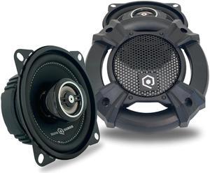SOUND Q QUBED Soundqubed HDS Series Coaxial Speakers Pair 2-Way (4") Car Audio Speakers 240W Max Power Watts Rating Pair High Output Premium Speakers Full Range
