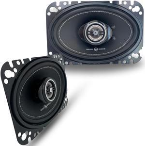 SOUND Q QUBED Soundqubed HDS Series Coaxial Speakers Pair 2-Way (4x6) Car Audio Speakers 270W Max Power Watts Rating Pair High Output Premium Speakers Full Range