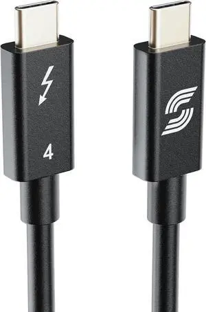Storhm Thunderbolt 4 Cable - Intel Certified, Ultra-Fast 40Gbps Data Transfer, 8K Video, 100W Charging - Unparalleled Performance and Compatibility (1FT)