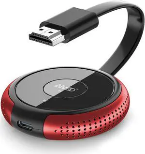 TIMBOOTECH Wireless HDMI Transmitter Red, 1 Receiver Can be Paired with 8 Transmitters, Compatiable with DV, Cable Box, Laptop, PC, Only TX