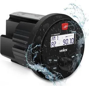 Marine Radio Marine Stereo Bluetooth Boat Stereo Gauge Style Round Stereo System Boat Radio