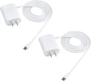 6ft Power Adapter Compatible with Google Mesh Home WiFi System Power Cable - USB Type C (2 Pack)