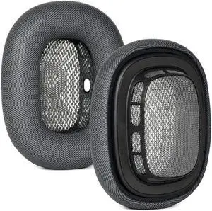 Ear Cushions for appple AirPods Max Replacement Leather earpads Sweat Proof Ear Cups Cushion Replace for airpod max Headphone with Protein Leather Memory Foam and Magnet (Space Gray)