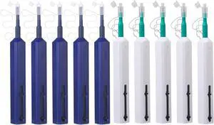 Xunsomten-10PC Fiber Cleaner Fiber Optic Tools Cleaning Pen for 1.25 mm & 2.5mm SC/FC/ST/LC/MU Connector Over 800 Cleans Fiber End Face Cleans & Optical Connector Cleans
