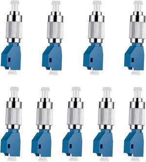 fyboptwu - 9 pcs Visual Fault Locator Adapter FC Male to LC Female Adapter Optic Fiber Convertor Single Mode 9/125um Hybrid Optical Adapter Adapter Fiber Optical UPC Adapter Coupler