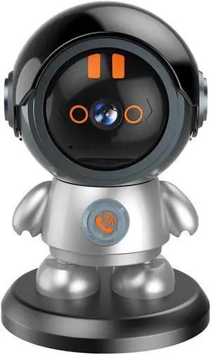 Robot Security Camera WiFi IP Camera 3MP One Click Call Surveillance Camera Pan 355degTilt 60degNight Vision Motion Detection Phone App 2-Way Talk Auto Tracking AI Humanoid Detection CCTV Camera