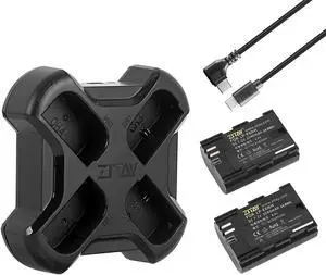 ZITAY LP-E6NH 2Pack Batteries and Fast Charger Station Compatible with Canon EOS R5, R6, 5D Mark II III IV, 5Ds, 6D, 6D Mark II, 7D, 7D Mark II, 60D, 70D, 80D, 90D Camera ZITAY LP-E6NH 2Pack Batteries and Fast Charger Station Compatible with Canon EOS R5, R6, 5D Mark II III IV, 5Ds, 6D, 6D Mark II, 7D, 7D Mark II, 60D, 70D, 80D, 90D Camera