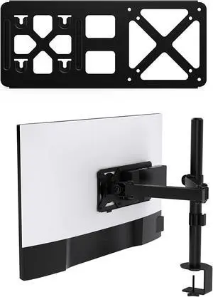 HumanCentric Monitor Arm VESA Mount Extension Compatible with Dell Docking Station WD19, W19TB, WD19DC, and WD15, Adapter for Dell Docking Station Arm Mounting Bracket, Compare MK15 Mount Kit