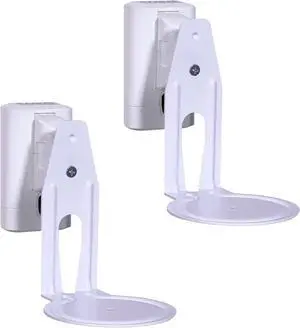Sanus Speaker Wall Mounts for Sonos Era 100(tm) Pair - Swivel & Tilt Speaker Mount with Easy 15-Minute Install - White Sonos Speaker Mount 2-Pack