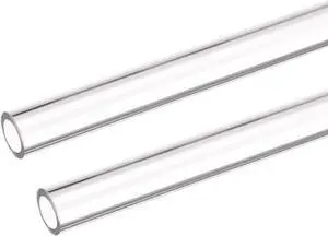 uxcell PETG Tubing Hard Tube 10mm ID, 14mm OD, 0.5m/20inch Length, Clear for PC Water-cooling System 2pcs