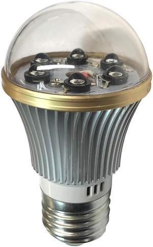 SCS Enterprises Total Invisible Super Wide 940nM IR Light Bulb Lamp (6 High Power LED illuminators) 20ft Range, 160 deg, 120VAC