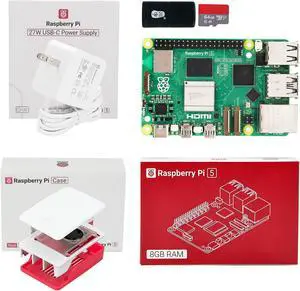 Raspberry Pi 5 8GBofficial package and Yahboom custom Pi 5 power supply
