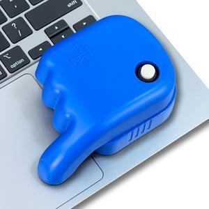 Laptop Touchpad Jiggler - Doesn't Work on Dell - Keeps Active Laptop Trackpads - Undetectable - Cordless Mouse Jiggler - Mechanical Mouse Mover - 6 Months on AA Battery - ON/Off Switch (Blue)
