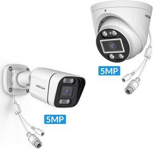 FOSCAM 5MP Security POE IP Camera V5EP&T5EP 3K Home Security Surveillance Cameras Smart AI Human Detection 66ft Color Night Vision