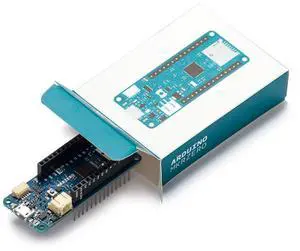 Arduino MKR Zero Board [ABX00012] with SAMD21 Cortex-M0+ 32-Bit ARM MCU, Built-in SD Card Slot for Music Playback, 22 Digital I/O Pins, 12 PWM Outputs, 256KB Flash, 32KB SRAM, 3.3V Operating Voltage.