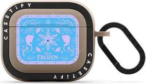 CASETiFY Airpods (3rd Gen) Bounce Case with Ring - Anna's Snowflake - Matte Taupe