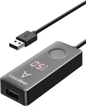 Vaydeer Automatic Mouse Jiggler Undetectable Mouse Mover Device with ON/Off Switch,Simulate Mouse Movement to Prevent The Computer from Entering Sleep Mode