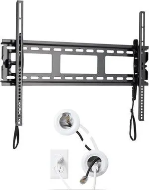 SANUS Universal Low Profile Tilt TV Mount with in-Wall Cable Management Kit for Mounted TVs