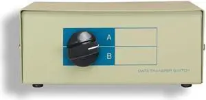 Kentek DB15 2 Way Manual Data Switch Box 15 Pin I/O AB Female Port for PC Game Joystick MAC Monitors MIDI Devices Peripherals