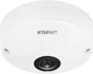 Hanwha Techwin QNF-8010 Q Series 6 MP Sensor 360deg Indoor Fisheye Network Camera with Lens 1.14mm (187degX187deg), RJ45 Connection