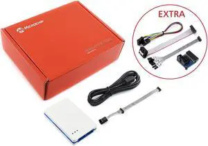 Waveshare Atmel-ICE Basic Kit Powerful Development Tool for Debugging and Programming Atmel SAM and AVR Microcontrollers with Adapters and Cables