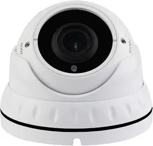 101AV 2MP 4in1 (TVI, AHD, CVI, CVBS) 2.8-12mm Indoor Outdoor Dome Camera DWDR OSD menu for CCTV DVR Home Office Surveillance Security (1 Pack, White)