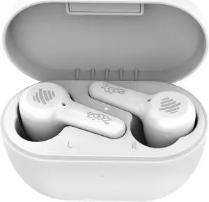 233621 Pearl II Pro Active Noise Cancelling Wireless Bluetooth 5.2 Earbuds, 24H Playtime, Hi-Res Sound and Comfortable Fit for IOS and Android Devices, White