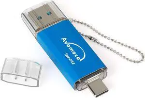 AVOMOCO USB 3.1 128GB Type C Dual High Speed Photo Backup Stick for Cell Phones with USB C Port,Tablet,Photo Memory Drive for Galaxy,LG,Google,Moto..