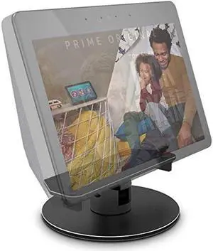 Echo Show Stand Aluminum Stand Easy to Install for  Echo Show 2nd Gen Speaker Accessories Horizontal 360 Rotation Longitudinal Angle Change Base Black