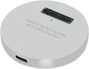 ChenYang USB 3.1 Gen 2 10Gbps M.2 NVME SSD Reader Enclosure M.2 NVMe to USB C Docking Station Silver