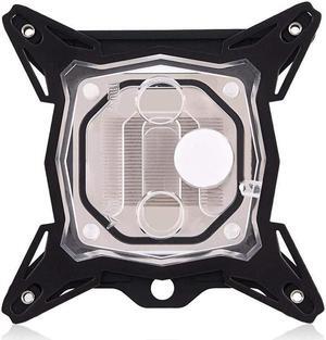 Universal CPU Water Block 50x50mm Copper Base, 0.3mm Miniature CPU Water Cooler for Intel 775/115x/2011, 4Pin G1 / 4 Water Cooling Block for More Effective Cooling