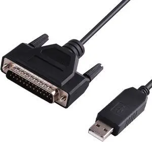 Green-utech USB RS-232 to DB25 Serial Adapter Cable for Fanuc CNC DNCLINK Configuration Copy Setting,Compatible wiith Windows,Linux,MAC OS 16FT