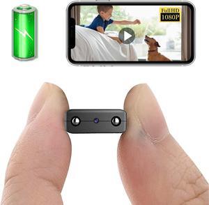 Smallest Wireless WiFi Camera with Battery,1080P Hidden Camera Detector,Spy Camera for Home Security with Night Vision,Motion Detection,Cloud Storage Remote Viewing for Security withiOS Android APP