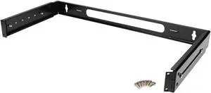 Installerparts 1U Hinged Extendable Wall Mount Bracket, Max 13.5" Depth - RoHS Compliant - Black
