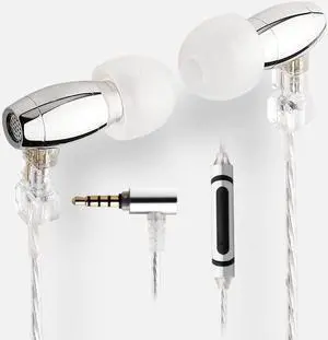 keephifi in Ear Earphone HZSOUND Waist Drum Wired Monitors-?6mm Polymer Composite Dynamic Driver HiFi Earbuds in Small Volume High Fidelity Microphone Headphone,Noise Cancelling Headsets (with mic)