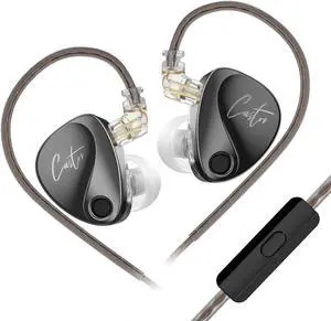 KZ Castor in Ear Monitor Headphones, 2PIN Detachable Cable Dual-Dynamic Driver Wired Earbuds, HiFi Improved Bass in-Ear Earphone Sound Tuning Noise Isolating IEM