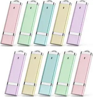 KEXIN 10 Pack 32GB Flash Drive USB Drive Thumb Drive 32 GB USB Flash Drive Jump Drive 32G Flash Drives Photo Memory Stick Pen Drive Zip Drive Coloful