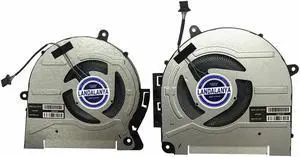 LANDALANYA Replacement New CPU+GPU Cooling Fan for HP Envy 17-CH 17X 17M-CH 17-CH0008CA 17-CH0010CA 17T-CH 17T-CH000 Series TPN-W148 EG50050S1-1C160-S9A EG50050S1-1C170-S9A M45786-001 M45787-001 Fan