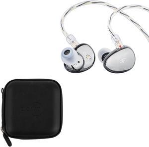 Linsoul SIMGOT EA500 LM 2nd Gen Dual-Magnet & Dual-Cavity Dynamic Driver in Ear Monitor + ZiiGaat Square Earbud Case