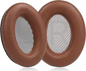 MOLGRIA Lambskin Ear Pads Cushion, Replacement Sheepskin Earpads for Bose Quiet Comfort QC 35 II QC35 QC35ii QC15 QC25 QC2 AE2 SoundLink SoundTrue Headphones(Chocolate)