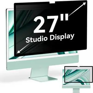 [2024 New] Fully Removable Privacy Screen for iMac 27 Inch Studio Display Desktop Computer Monitor, Anti Glare Blue Light Filter Privacy Shield, Upgraded Anti Spy 27 Inch iMac Privacy Protector