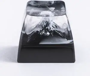 REDQIN Artisan Keycaps - Himalayan Mountain Resin keycap Escape Artisan Keycap Custom Keycap Handmade Keycaps for Mechanical Keyboards Key Cap