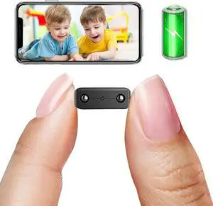 Smallest Wireless WiFi Battery Camera,HD1080P Security Camera,Portable Vdeo Surveillance,Baby Monitor with Night Vision,Motion Detection,Cloud Storage,Remote Viewing for Security with iOS Android APP