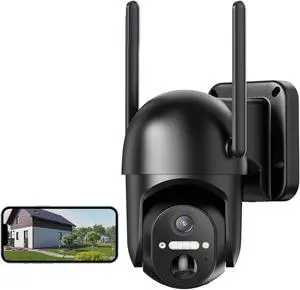 SEHMUA Camera for Home Security Outside, 2K Security Camera Wireless Outdoor, APP Controls, Color Night Vision, PIR Human Detection