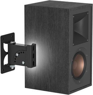 tiebutie Metal Speaker Mount for R-40M HDT-600 Klipsch Bookshelf Speaker Wall Mount - Tilt & Swivel Adjustable Speaker Wall Mount for Klipsch Speaker with Hardware Kit for Saving Space