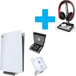 TotalMount Bundle for PS5 (Includes Wall Mount and Headphone Stand)